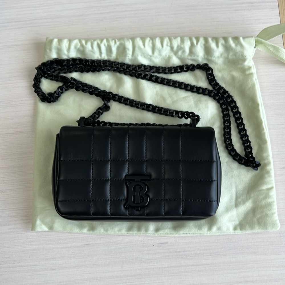 Burberry Lola Mini Leather Crossbody Bag